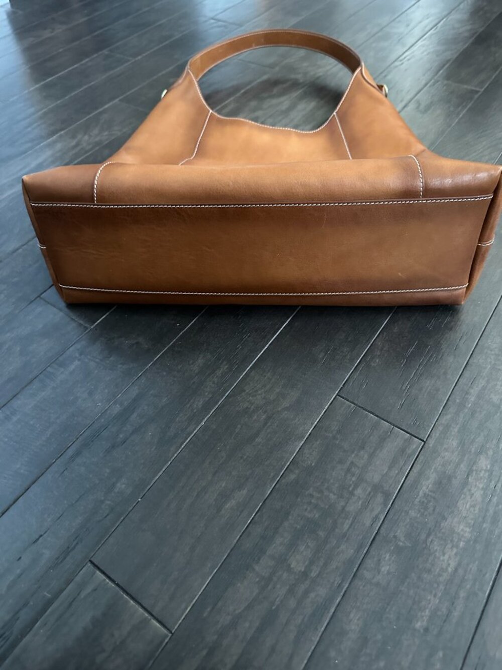 Brown/Tan Leather Cavalcanti Hobo/Tote Bag - Picture 5 of 10